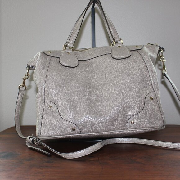 Coach Mickie Convertible Satchel Gold with Gold accents - Picture 2 of 12